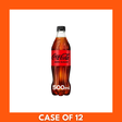 Coca‑Cola ZERO GB 12 x 500ml multipack — pack of twelve 500ml bottles of sugar‑free cola in black Coca‑Cola ZERO branded packaging with red and white logo