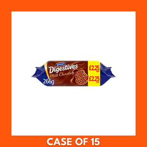 McVities Digestive Milk Chocolate PMP £2.25 - 1 x 266g