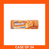 Front-facing 167g McVities Hobnobs Oaty Snap Caramel pack — one bag of crunchy oat biscuits with caramel flavor