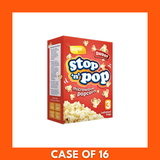Stop n Pop microwave sweet popcorn — pack of 3 bags, 85 g each (3 x 85g); ready-to-microwave sweet-flavored snack.