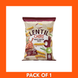 Oho Lentil Crisps Maple Bacon 100g pack — bag of crunchy lentil crisps flavored with sweet maple and smoky bacon