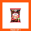 Front view of Oho Lentil Crisps Hot and Spicy 1 x 100g bag showing the Oho logo, prominent 'Hot and Spicy' label and a close-up image of the crunchy lentil crisps.