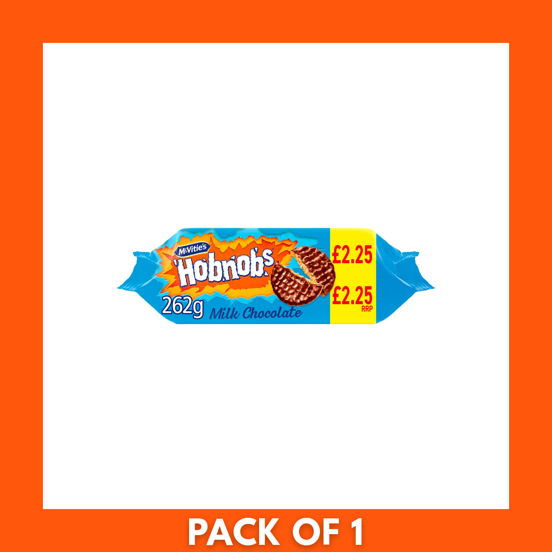 McVities Chocolate Hobnobs PMP £2.25 - 1 x 262g