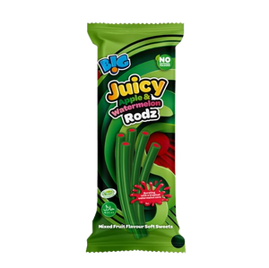Big Juicy Apple & Watermelon Liquorice Rodz 10 x 150g