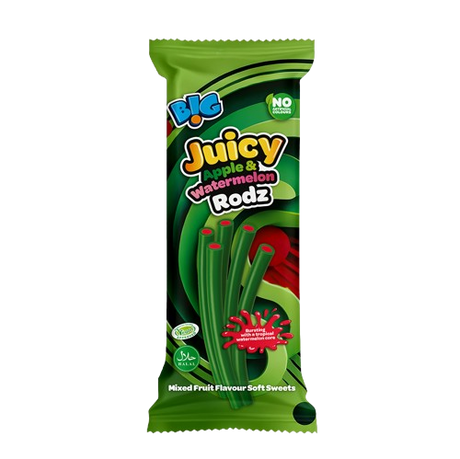 Big Juicy Apple & Watermelon Liquorice Rodz 10 x 150g