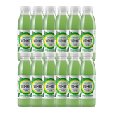 Vit Hit Lean & Green 12-pack displayed with fresh apples and elderflower blossoms.