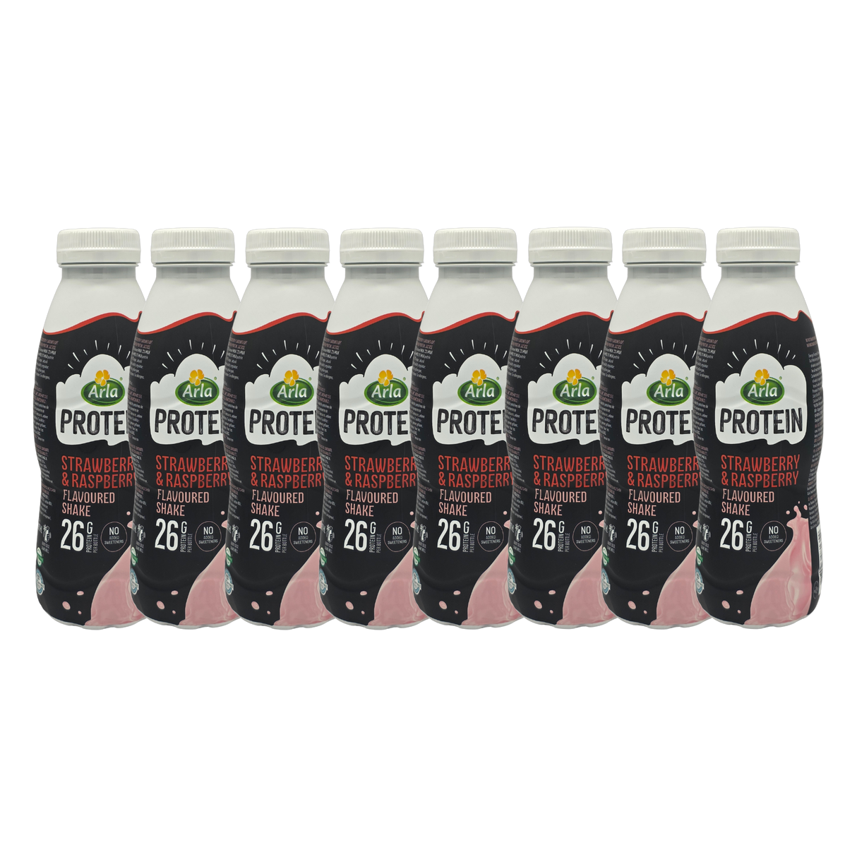 Arla Protein Strawberry Milk Shake 482ml (Pack of 8)