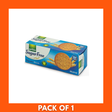 Gullón Sugar Free Digestive Biscuits 400 g — single pack beside round golden-brown biscuits showing crisp texture