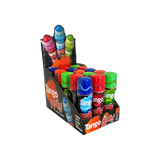 Tango Rolly Liquid Candy tubes in four vibrant flavors – apple, blue raspberry, cherry, and orange.