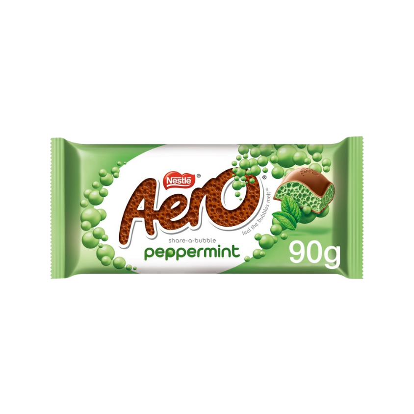 A full 15-pack of Aero Peppermint Chocolate Bars displayed on a white background.