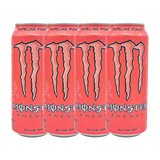 Close-up of Monster Pipeline Punch Energy Drink can with vibrant tropical design.