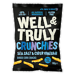 Product image of Well & Truly Crunchies Sea salt & Cider Vinegar 10 x 30g by Well & Truly