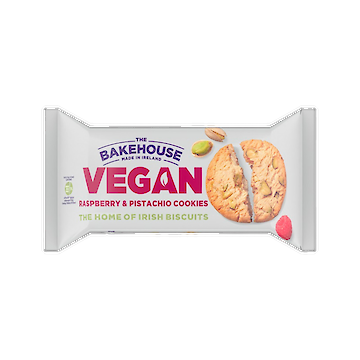 Product image of Bakehouse Vegan Raspberry & Pistachio Cookies 220g by C&R Snacking