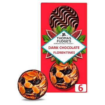 Product image of Thomas Fudge’s Dark Chocolate Florentines - Pack of 6 by Thoma Fudge's