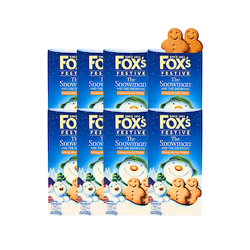 Product image of Foxs Festive The Snowman Mini Gingerbread Men Biscuits (100g X 8) by FOX'S