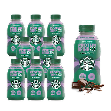 Product image of Starbucks Chocolate Mocha Flavour Protein Drink with Coffee 330ml (Pack of 8) by Starbucks