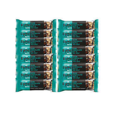 Product image of B'good Utterly Nutty Dark Chocolate Nuts & Sea Salt 16 x 40g by B'Good