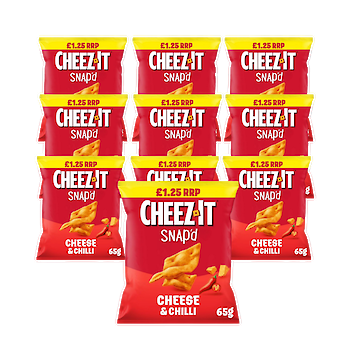 Product image of Cheez It Cheese & Chilli Crackers 16 x 65g by Cheeze It