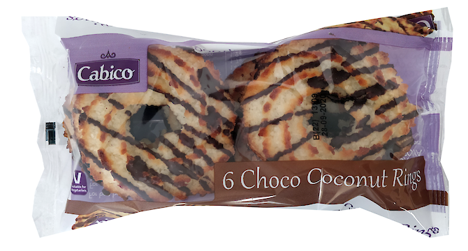 Product image of Chocolate Coconut Rings (16 in case) by Cabico