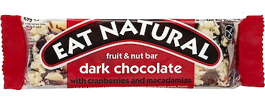 Product image of Dark Chocolate with Cranberries & Macadamia by Eat Natural