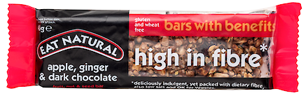 Product image of High in fibre with apple, ginger & dark chocolate by Eat Natural