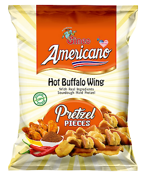 Product image of Americano Hot Buffalo Wing pretzel pieces by Americano
