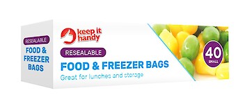 Product image of Resealable Food & Freezer Bags 40pk by Keep it Handy